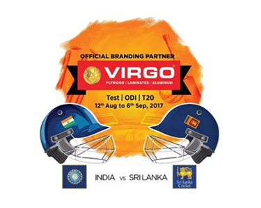 Virgo Laminates is Now the Official Branding Partner for India Tour of Sri Lanka Cricket Series